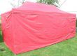 Zahradní párty stan DELUXE, boční stěny, červený,  3 x 6 m