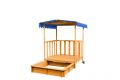 MARIMEX Pískoviště dřevěné s altánkem, 113 x 116 x 136,50 cm