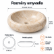 Kamenné umyvadlo Ferox Cream