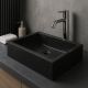 Umyvadlo z leštěného mramoru, 55 cm x 40 cm, černé