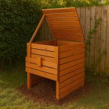 Dřevěný kompostér 1200 l – česká výroba z masivu