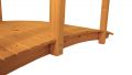 Zahradní dřevěný most s povrchovou úpravou - 248 cm - VEVERKA