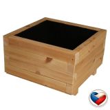 Dřevěný květináč Flor 46×46×29 cm, česká výroba