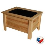 Dřevěný květináč na nohách Maceta 58×45×37 cm, česká výroba