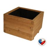 Dřevěný květináč Flor THERMOWOOD 42×42×31 cm, česká výroba