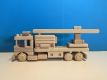 Dřevěné hasičské auto, 35 x 7 x 14 cm