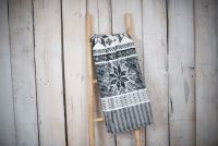 Mikroplyšová deka, 150 x 200 cm, šedé vločky