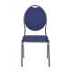 Kongresová židle kovová MONZA, modrá, stohovatelná