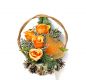 Velký květinový koš, oranžový