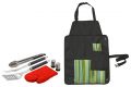 Sada grilovacího nářadí + zástěra, 7 ks