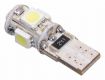 Žárovka 5 SMD LED, s rezistorem CAN-BUS ready - bílá, 12V