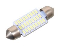 Žárovka 27 SMD LED 12V, suf. SV8.5 38 mm bílá