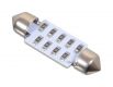 Žárovka 27 SMD LED 12V, suf. SV8.5 38 mm bílá