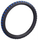 Potah volantu SOFT - modrý/černý