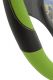 Potah volantu COLOR LINE - zelený/černý