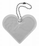 Reflexní přívěšek srdce, stříbrný