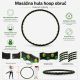Masážní hula hoop obruč 96 cm se 64 magnety, skládací