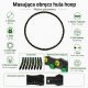Masážní hula hoop obruč 96 cm se 64 magnety, skládací