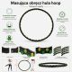 Masážní hula hoop obruč 96 cm se 64 magnety, skládací
