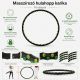 Masážní hula hoop obruč 96 cm se 64 magnety, skládací