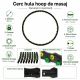 Masážní hula hoop obruč 96 cm se 64 magnety, skládací