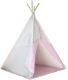 Dětský stan teepee s příslušenstvím, růžovo/béžový