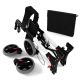 JAGO Čtyřkolové chodítko s brzdami a sedadlem - černé