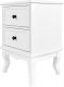 Noční stolek se 2 šuplíky, bílá