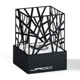 Stolní nerezový krb na bioethanol, 30 cm, tmavý antracit