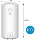 Aquamarin Elektrický zásobník na horkou vodu 100 l, bílý
