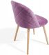 Miadomodo Sada jídelních židlí sametové, fialové, 2 ks