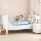 Dětská zábrana na postel, 102 cm, modrá