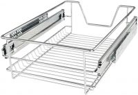 JAGO Teleskopická zásuvka, 36 x 44 x 14 cm, chrom