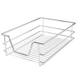 JAGO Sada 2 teleskopických zásuvek, 36 x 44 x 14 cm, chrom