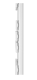 AQUAMARIN Vertikální koupelnový radiátor 1200 x 600 mm, bílá