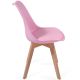 MIADOMODO Sada jídelních židlí, růžová, 4 kusy