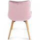 MIADOMODO Sada prošívaných jídelních židlí, růžová 4 ks