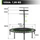 Physionics Fitness trampolína na doma i ven, 101 cm, modrá