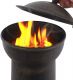 Jago Venkovní zahradní krb litina, 43 x 43 x 108 cm, černý