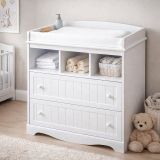 Přebalovací komoda, 2 zásuvky, bílá