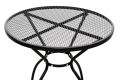 Zahradní celokovový kulatý stůl ZWMT-06, 72 cm, černý