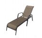 Zahradní lehátko kovové ZWC-52, hnědé