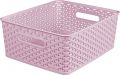Košíček  box - M - růžový CURVER