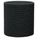 Květináč ratanového vzhledu plastový, M, antracit