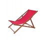 Zahradní dřevěné lehátko Bahama, mořené, červené