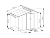 Zahradní domek OSCAR E-B, 229 x 292 x 193 cm