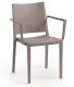 Židle MOSK ARMCHAIR,  82 x 57 x 56 cm, taupe