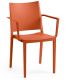 Židle MOSK ARMCHAIR, 82 x 57 x 56 cm, cihlová